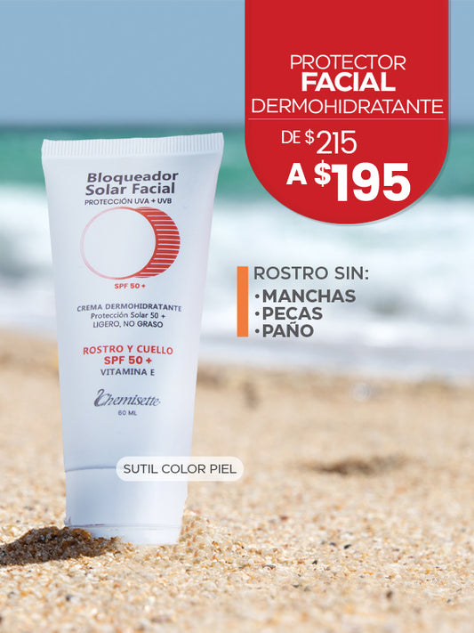 Bloqueador solar facial SPF 50